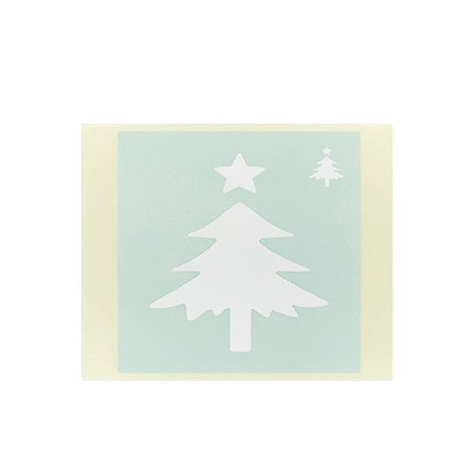 シールステンシル／クリスマスツリー（10枚）